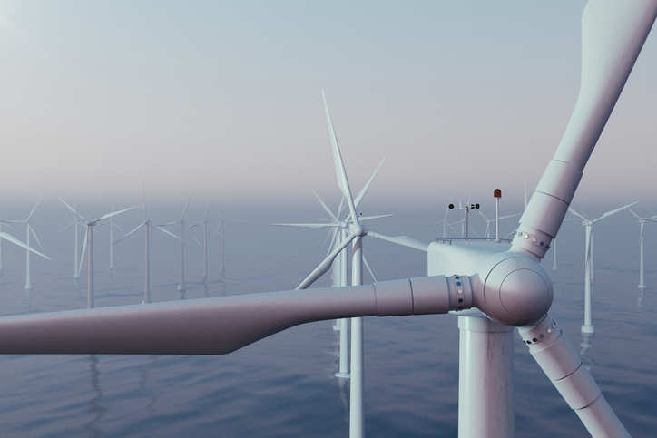turbina de energía eólica marina